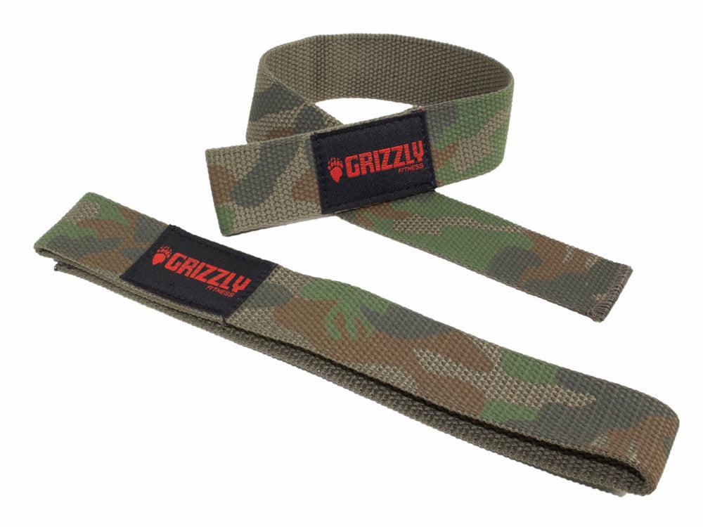 Grizzly Fitness Cotton and Nylon Weight Lifting Wrist Straps-Lifting Strap-Pro Sports