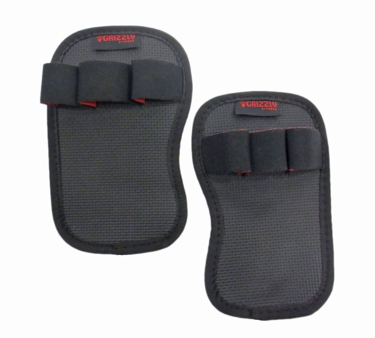 Grizzly Fitness Neoprene Weight Lifting Grab Pads with Finger Loops-Grab Pads-Pro Sports
