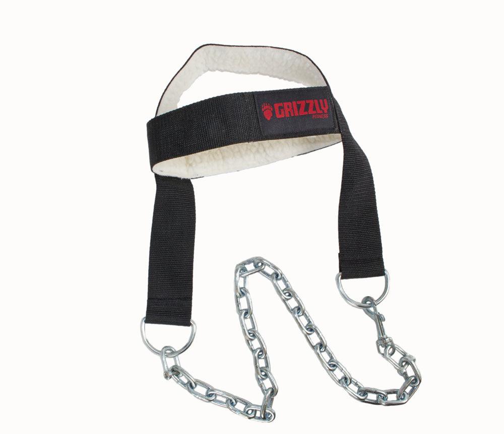 Grizzly Fitness Premium Nylon Weight Training Head Harness-Lifting Belt-Pro Sports