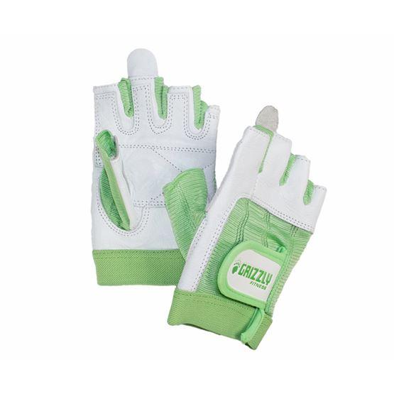Grizzly Paw Premium Leather Padded Weight Training Gloves for Women - Green-Women's Gloves-Pro Sports