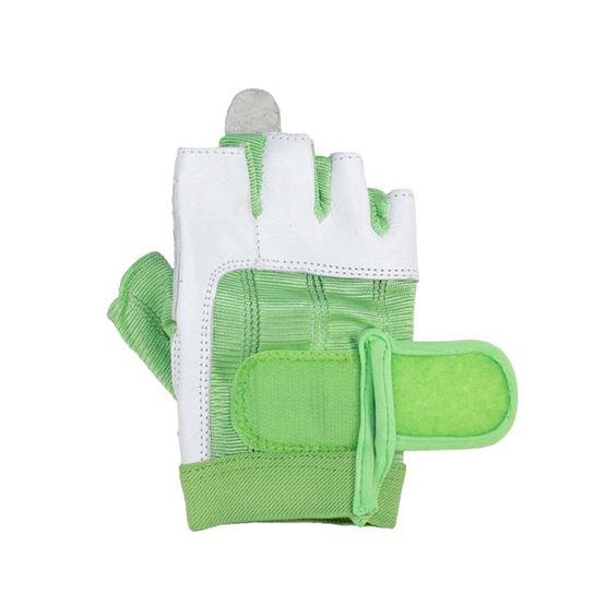 Grizzly Paw Premium Leather Padded Weight Training Gloves for Women - Green-Women's Gloves-Pro Sports