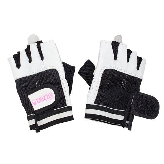 Grizzly Paw Premium Leather Padded Weight Training Gloves for Women - White-Women's Gloves-Pro Sports