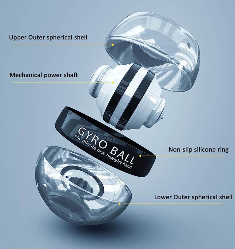 Gyro Ball Wrist Exerciser - Steel-Gyro Ball-Pro Sports