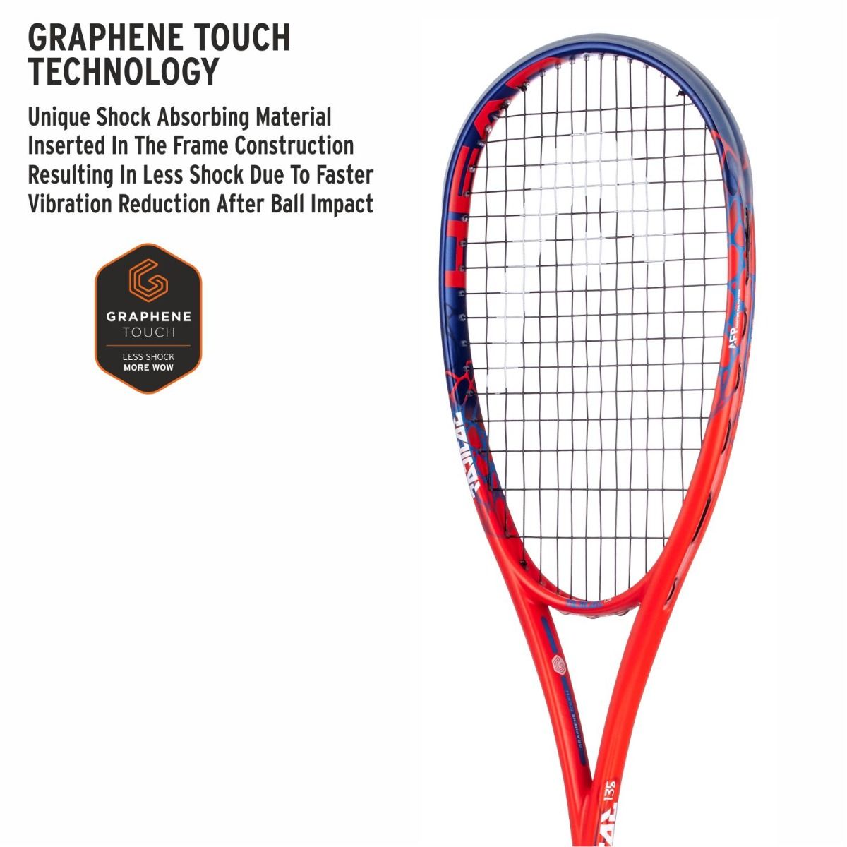 Head Graphene Touch Radical 135 Squash Racquet-Squash Rackets-Pro Sports