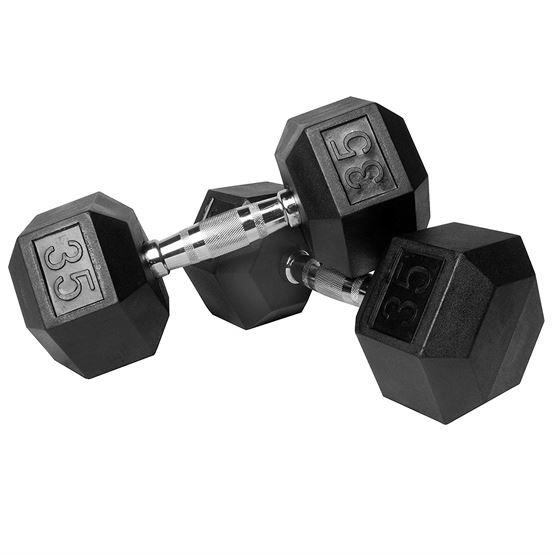 Hex Dumbbells - 35 lb Pair-Hex Dumbbells-Pro Sports