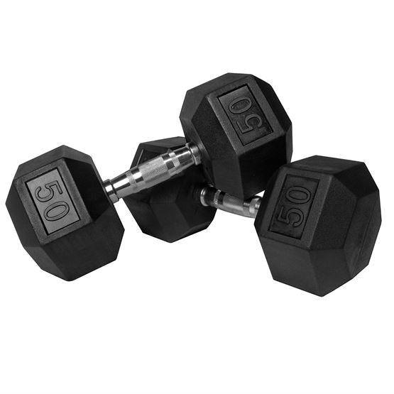 Hex Dumbbells - 50 lb Pair-Hex Dumbbells-Pro Sports