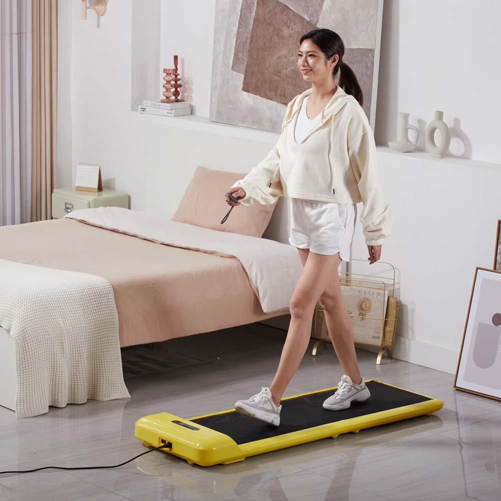 King Smith Walking Pad Foldable Treadmill C2 - Yellow-Treadmill-Pro Sports