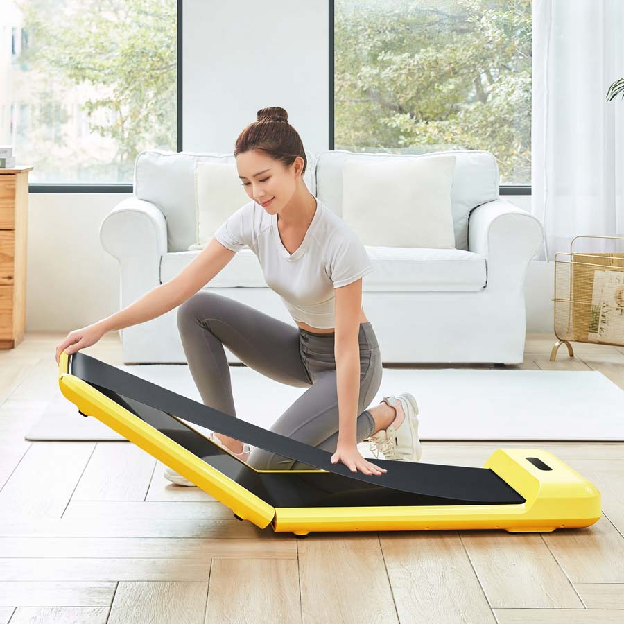 King Smith Walking Pad Foldable Treadmill C2 - Yellow-Treadmill-Pro Sports