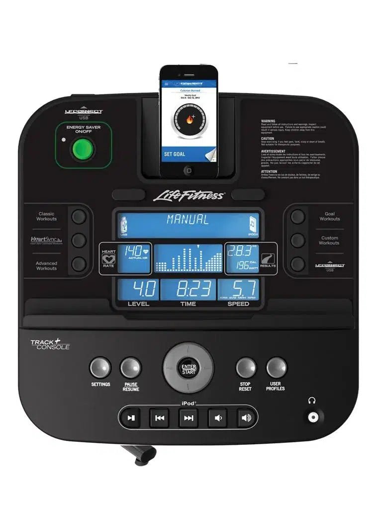 Life Fitness RS3 Recumbent Bike Track Console