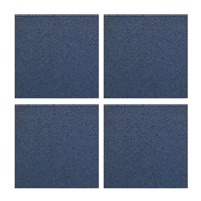 Light Blue Recycled Rubber Gym Flooring Tiles - 50x50x2 cm - Set of 4-Gym Flooring-Pro Sports