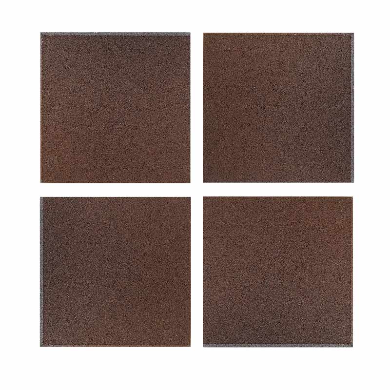 Light Brown Recycled Rubber Gym Flooring Tiles - 50x50x2 cm - Set of 4-Gym Flooring-Pro Sports