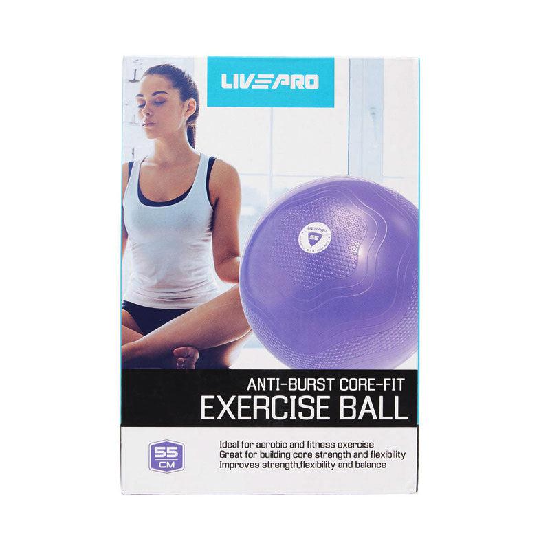 LivePro Anti Burst Core Fit Gym Ball - 55 cm-Gym Ball-Pro Sports