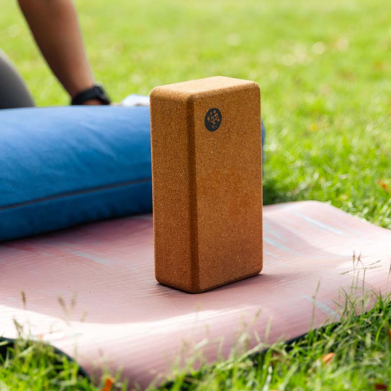 Manduka Lean Cork Yoga Block - 3 inch-Yoga Block-Pro Sports