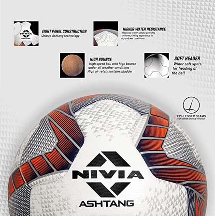 Nivia Ashtang 8521 Football - Size 5-Football-Pro Sports