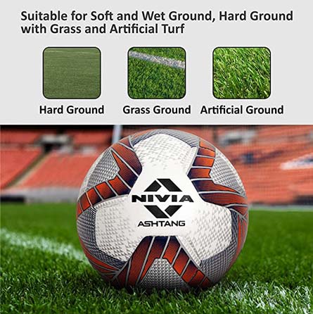 Nivia Ashtang 8521 Football - Size 5-Football-Pro Sports