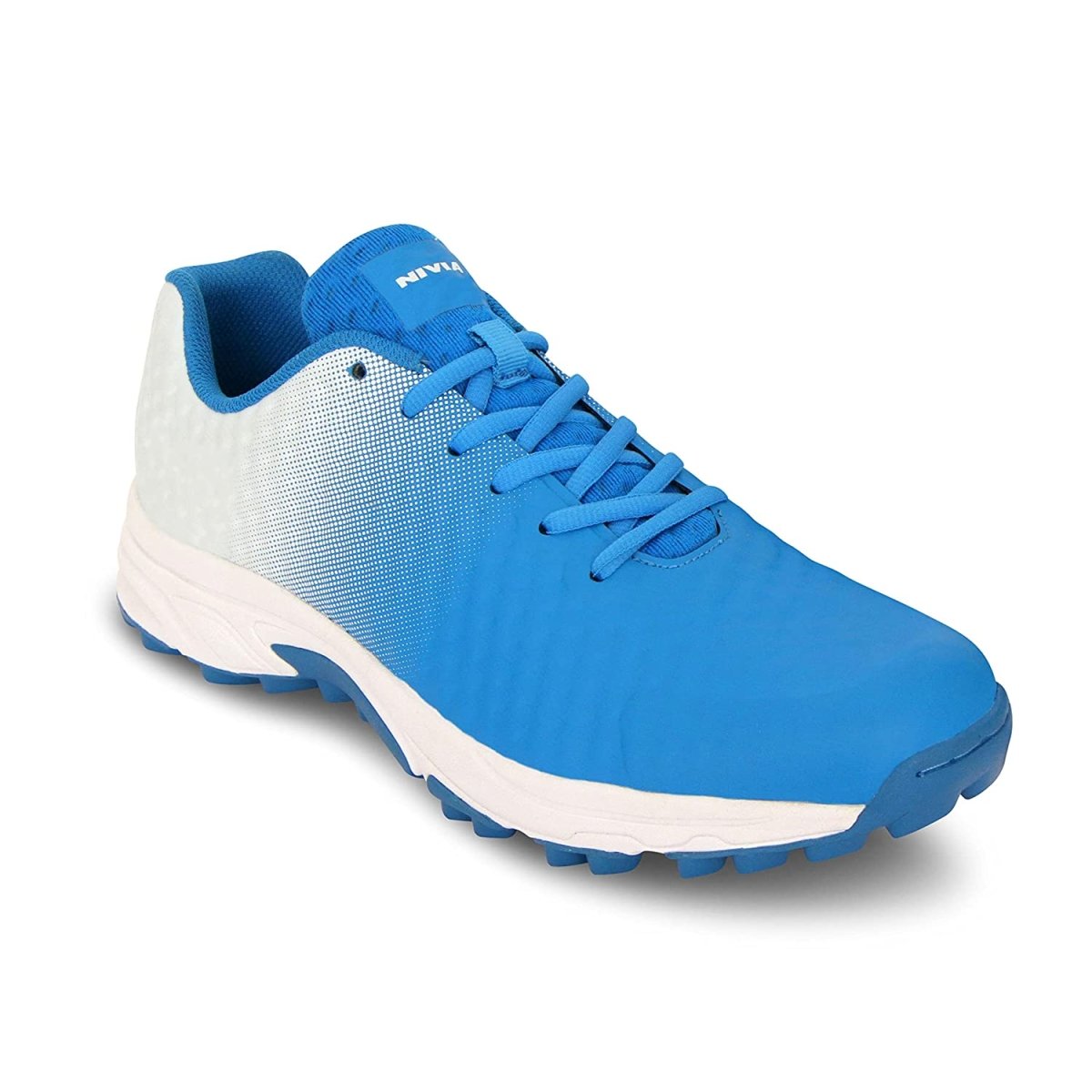 Nivia Crick 1000 Cricket Shoes - Blue/White-Cricket Shoes-Pro Sports