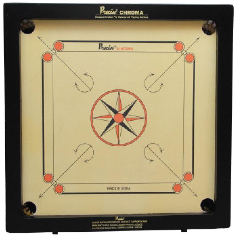 Precise Chroma Superb Carrom Board - 6 mm-Carrom Board-Pro Sports