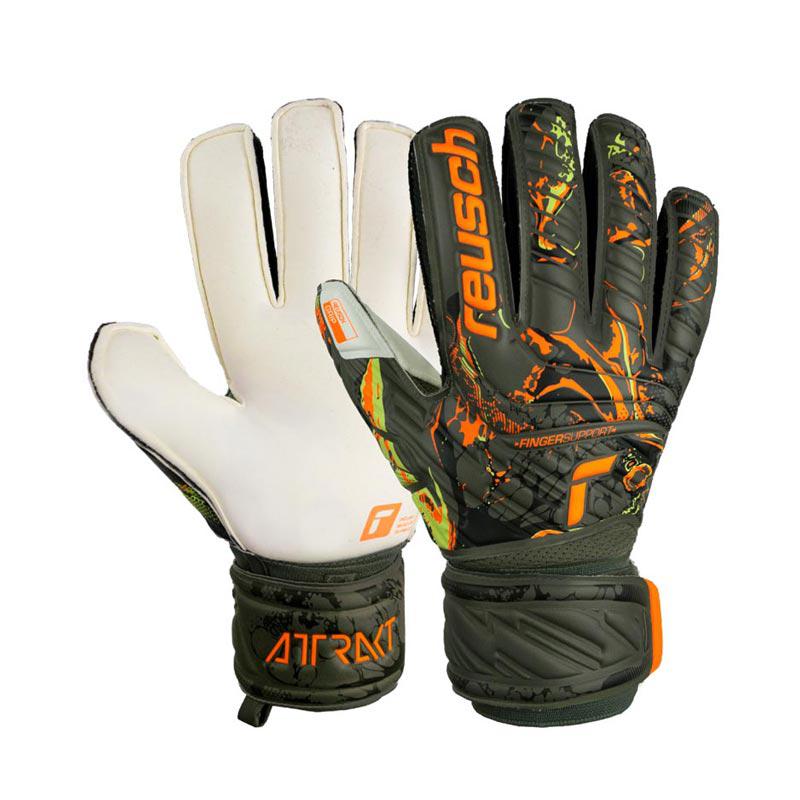 Reusch Attrakt Grip Finger Support Goalkeeping Gloves-Goalkeeping Gloves-Pro Sports