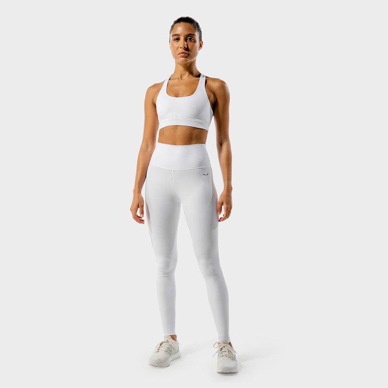 SQUATWOLF Core Agile Bra - White-Sports Bra-Pro Sports