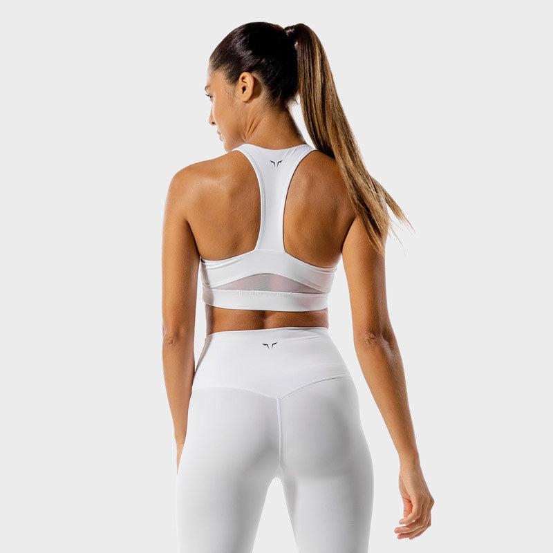 SQUATWOLF Core Agile Bra - White-Sports Bra-Pro Sports
