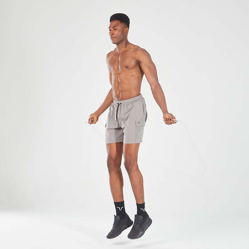 Squatwolf Core Go-To Cargo Shorts - Light Gray - Shorts - Pro Sports | Shop online in Kuwait