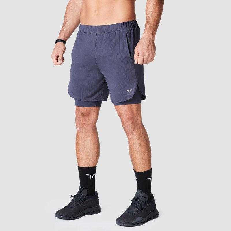 SQUATWOLF Core Mesh 2-in-1 Shorts - Charcoal-Shorts-Pro Sports