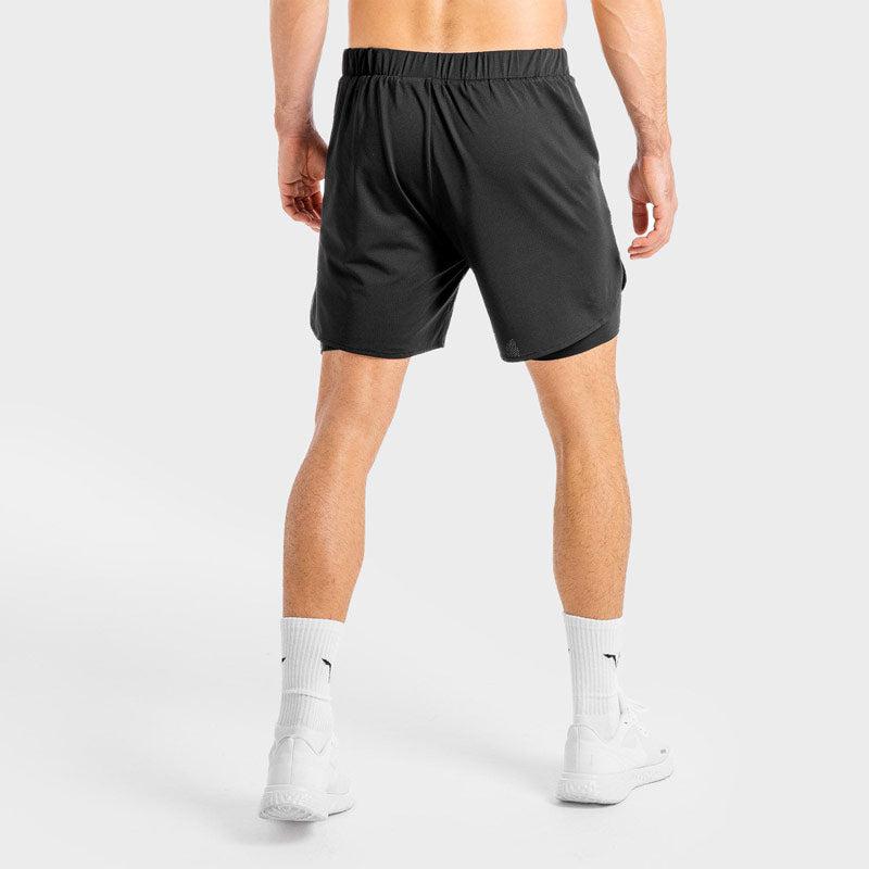 SQUATWOLF Core Mesh 2-in-1 Shorts - Onyx-Shorts-Pro Sports