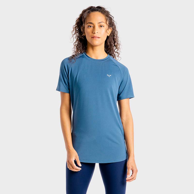 SQUATWOLF Core Mesh Tee - Slate-T-Shirt-Pro Sports