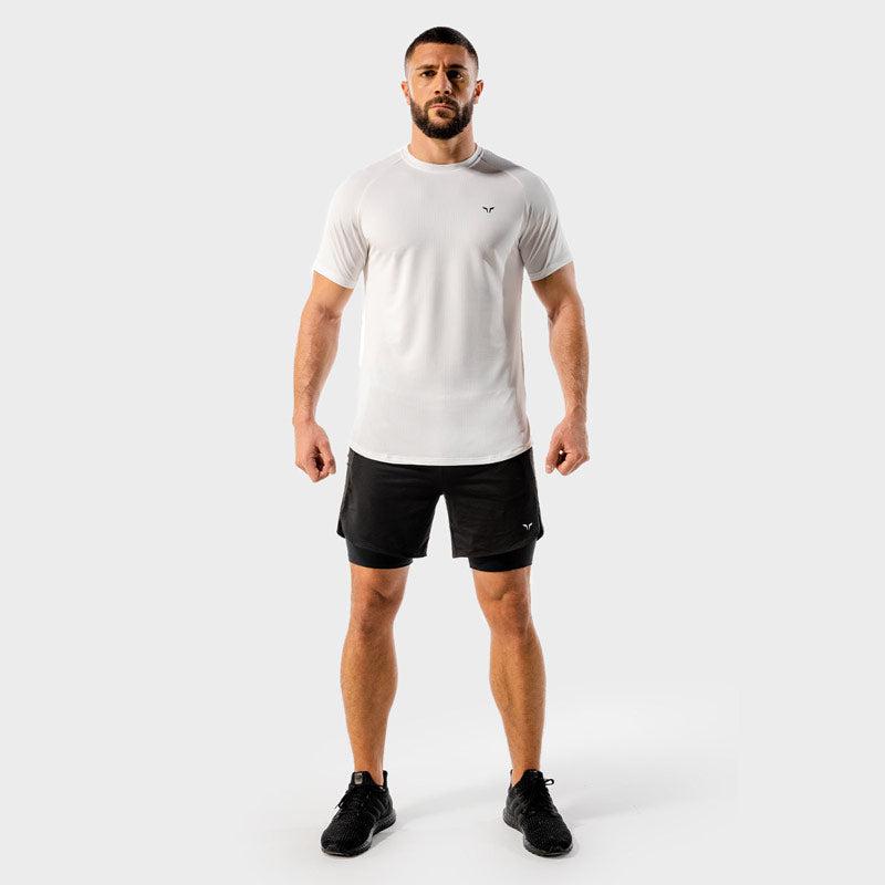 SQUATWOLF Core Mesh Tee - White-T-Shirt-Pro Sports