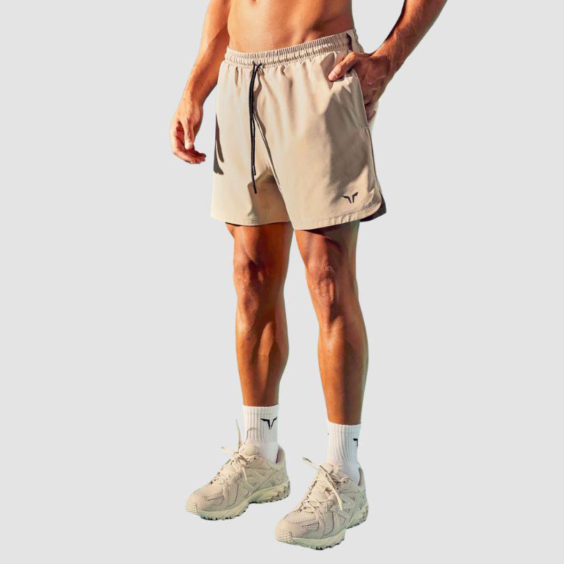 SQUATWOLF Essential Pro 5 Inch Shorts - Cobblestone-Shorts-Pro Sports
