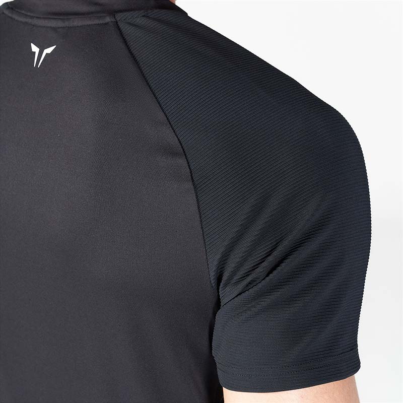 Squatwolf Ribbed Tech Tee - Black - T-Shirt - Pro Sports | Shop online in Kuwait
