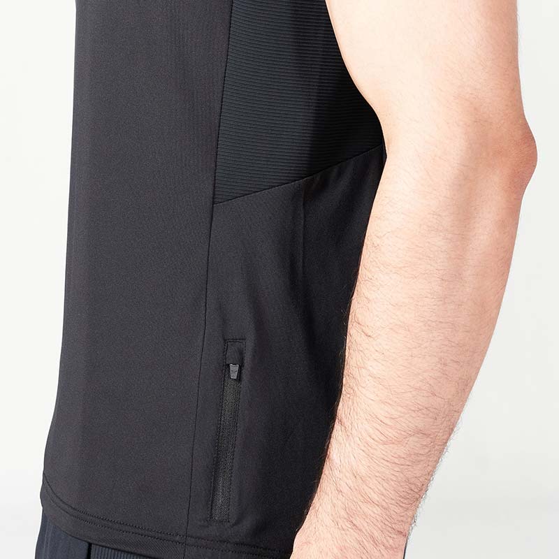 Squatwolf Ribbed Tech Tee - Black - T-Shirt - Pro Sports | Shop online in Kuwait