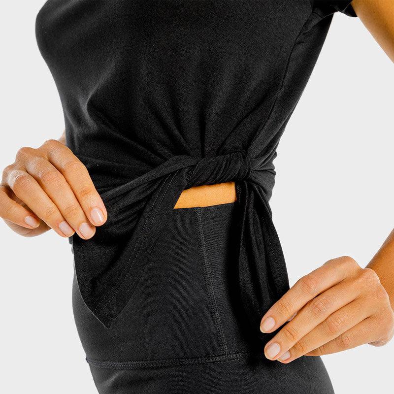 SQUATWOLF She-Wolf Crop Top - Black-T-Shirt-Pro Sports