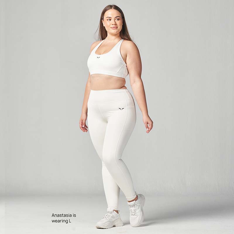 SQUATWOLF Ultimate Double Layer Leggings - White-Leggings-Pro Sports