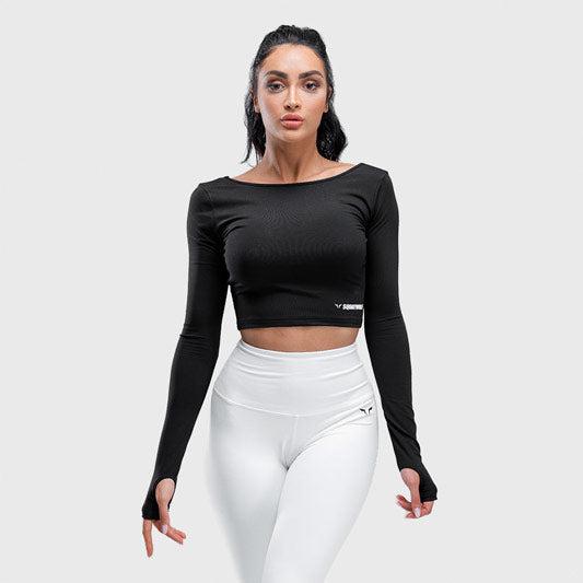 SQUATWOLF Warrior Crop Tee - Black-T-Shirt-Pro Sports