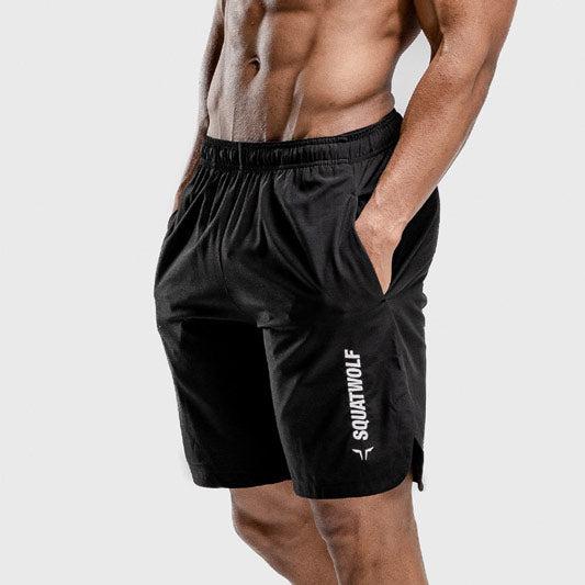 SQUATWOLF Warrior Shorts Knee Length - Black-Shorts-Pro Sports