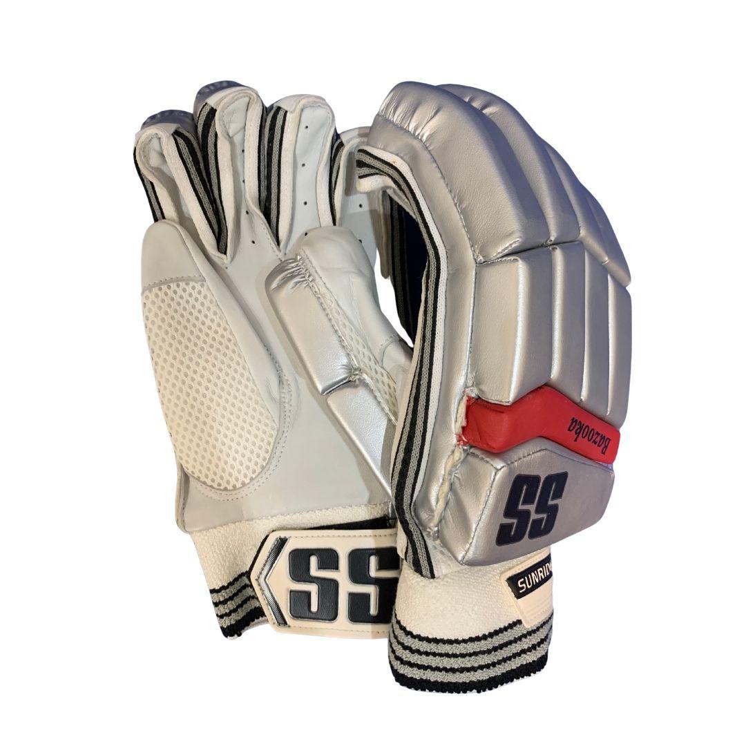 SS Bazooka Batting Gloves - Silver-Batting Gloves-Pro Sports