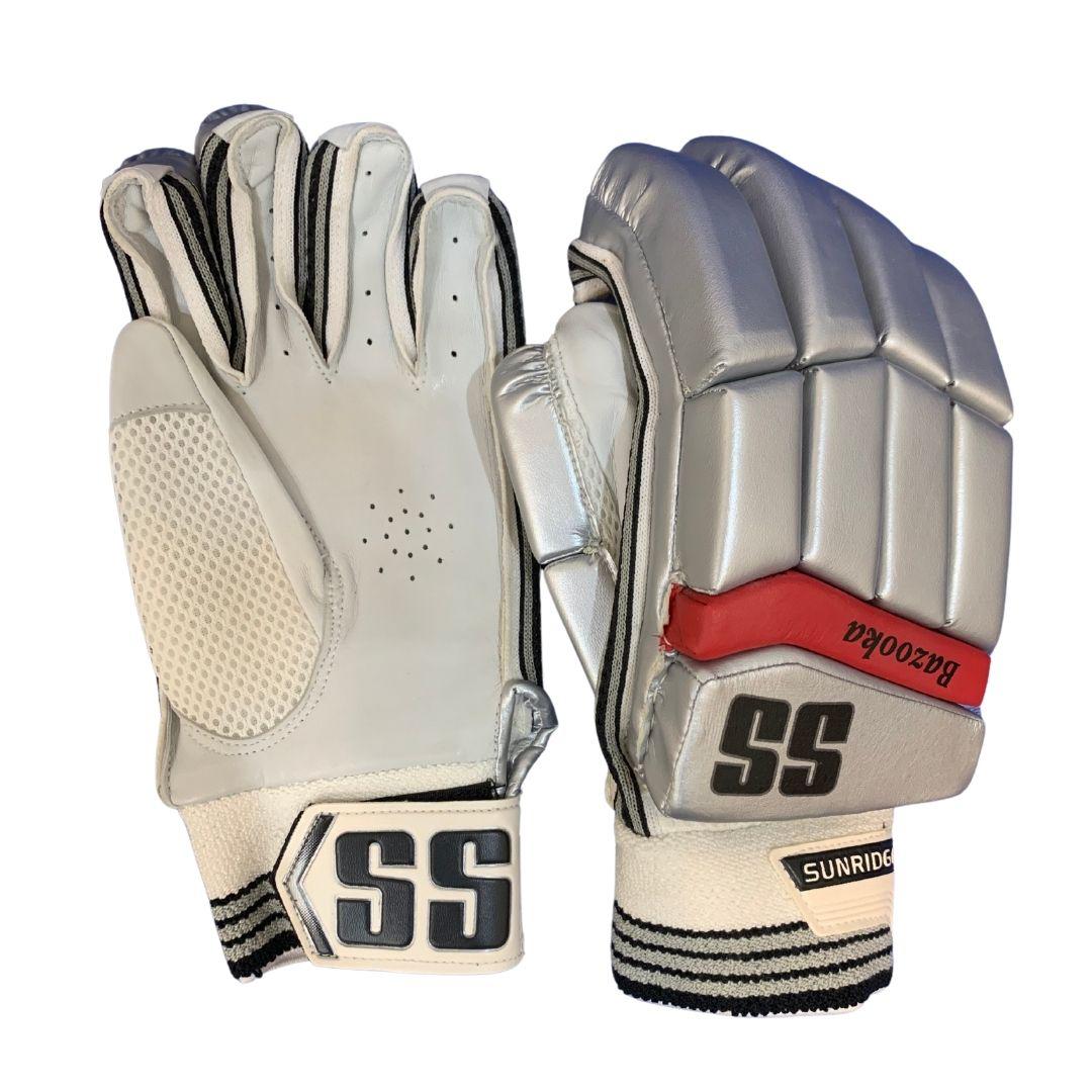 SS Bazooka Batting Gloves - Silver-Batting Gloves-Pro Sports