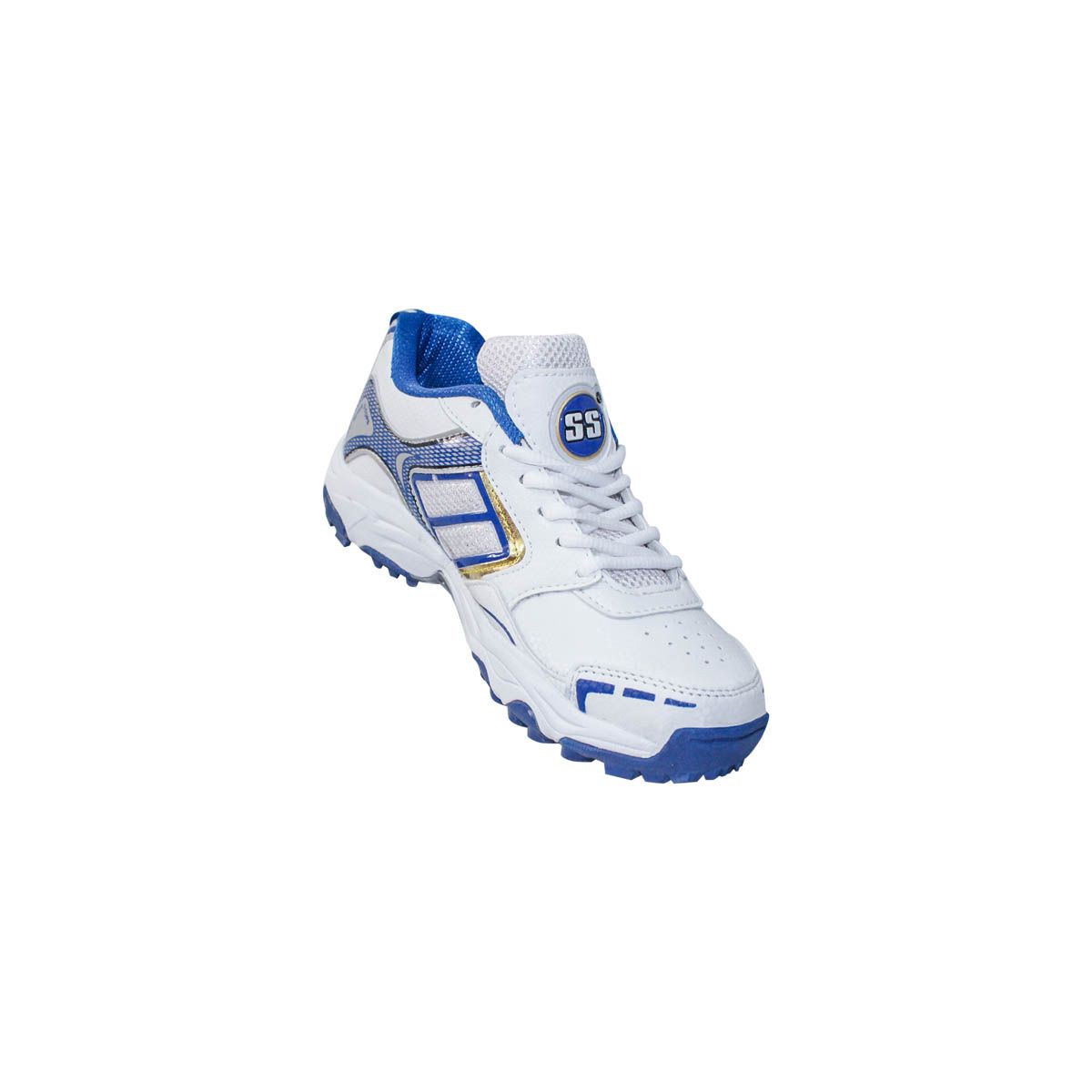 SS Gutsy Cricket Shoes - Blue Golden-Cricket Shoes-Pro Sports
