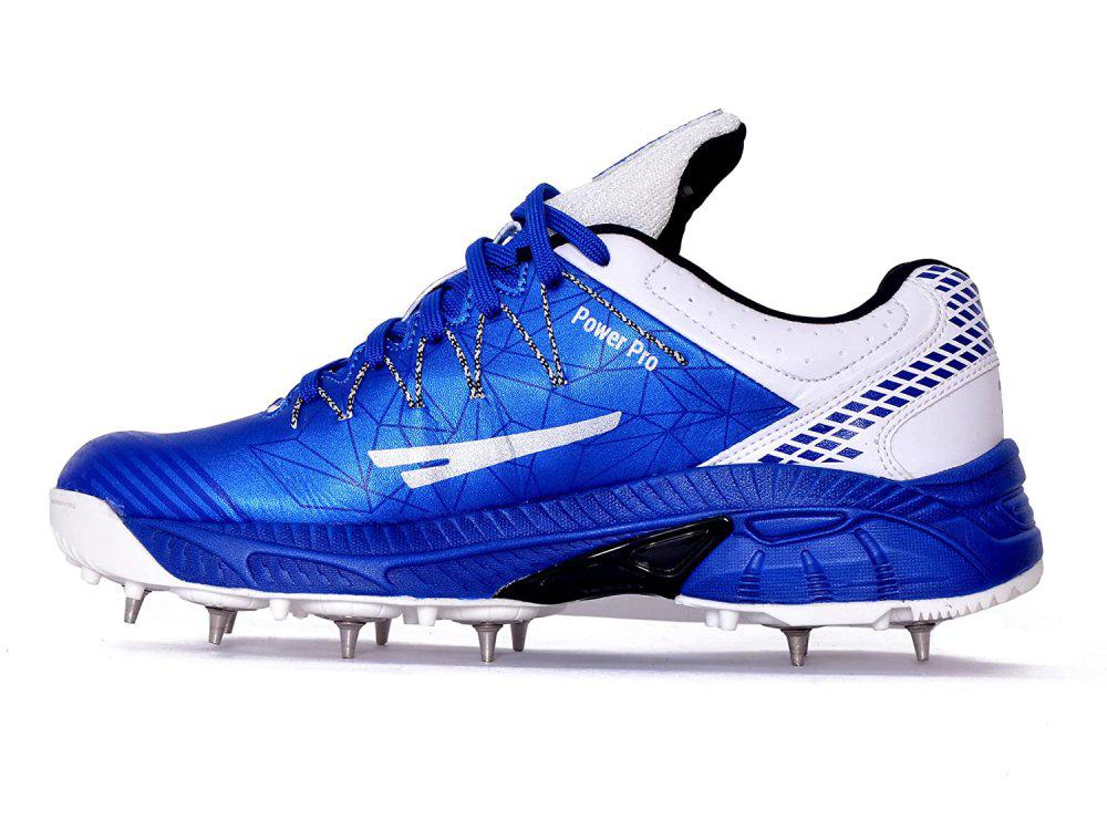 Star Impact Power Cricket Shoes - Blue white Grey-Cricket Shoes-Pro Sports