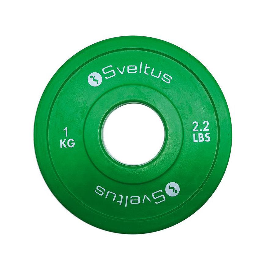 Sveltus Mini Olympic Disc - 1 Kg Pair-Fractional Plates-Pro Sports