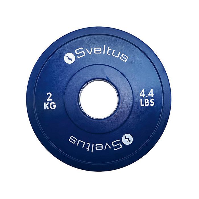 Sveltus Mini Olympic Disc - 2 Kg Pair-Fractional Plates-Pro Sports