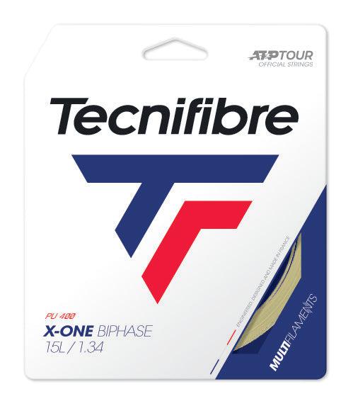 Tecnifibre X-One Biphase 18 Tennis String - Natural-Tennis Accessories-Pro Sports