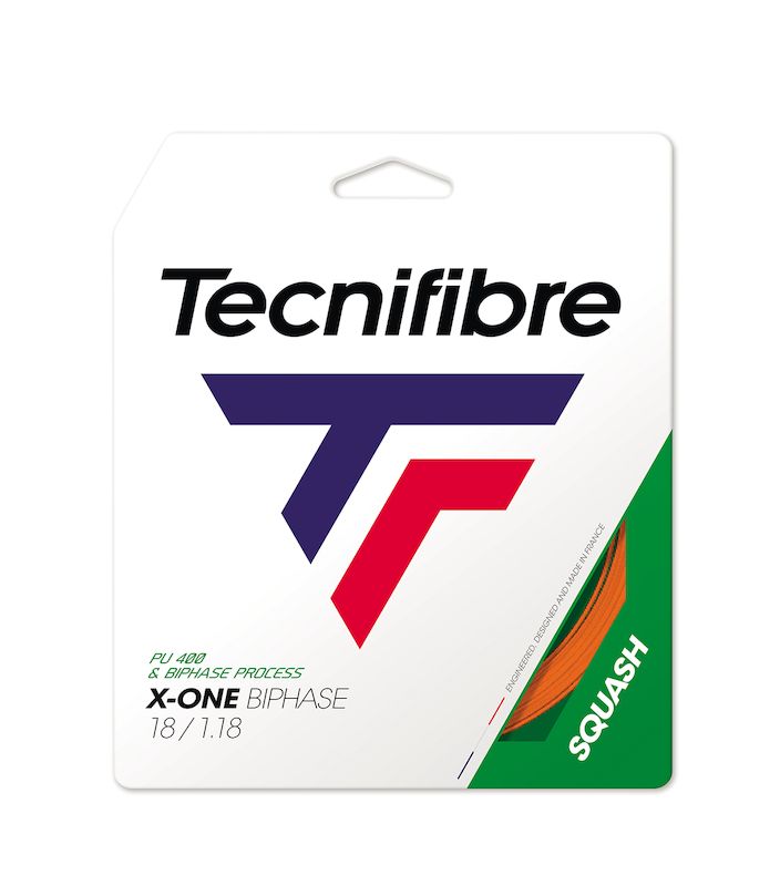 Tecnifibre X-ONE Biphase Squash String - Orange-Squash Accessories-Pro Sports