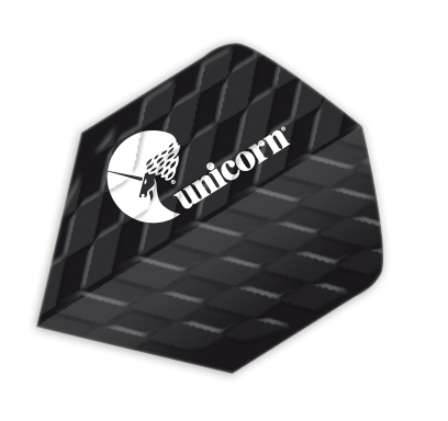 Unicorn Q.75 Big Wing XL Dart Flight - Black-Dart Flights-Pro Sports
