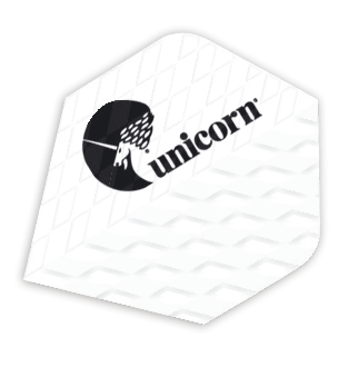 Unicorn Q.75 Dart Flight - White-Dart Flights-Pro Sports