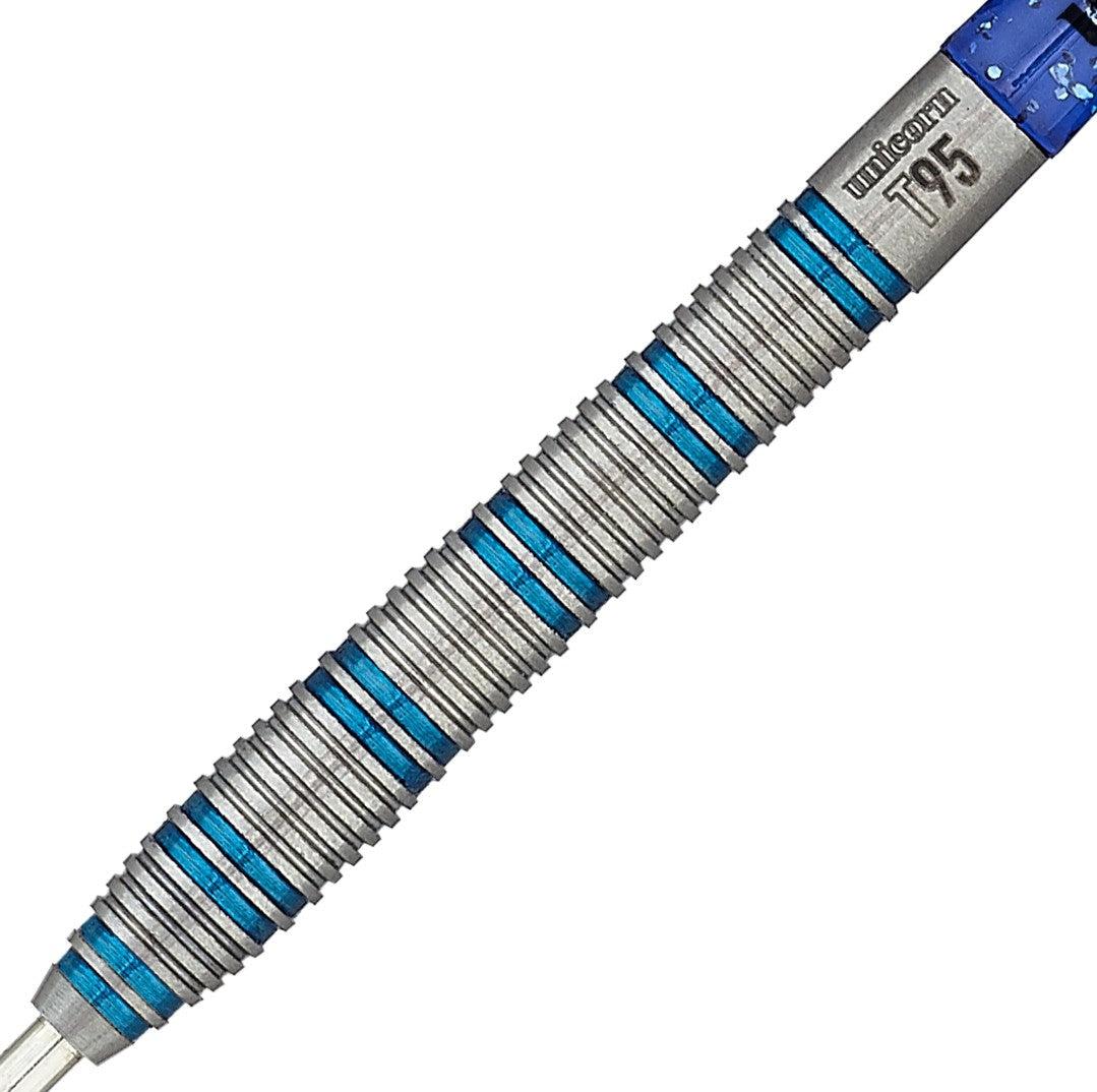 Unicorn T95 Core XL Blue Type 1 - 95% Tungsten Steel Tip Dart-Dart Pins-Pro Sports