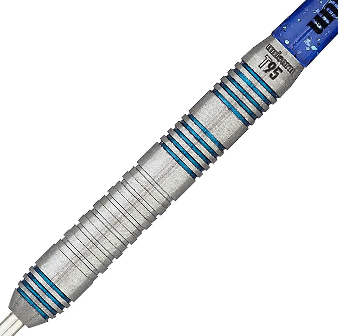 Unicorn T95 Core XL Blue Type 2 - 95% Tungsten Steel Tip Darts-Dart Pins-Pro Sports