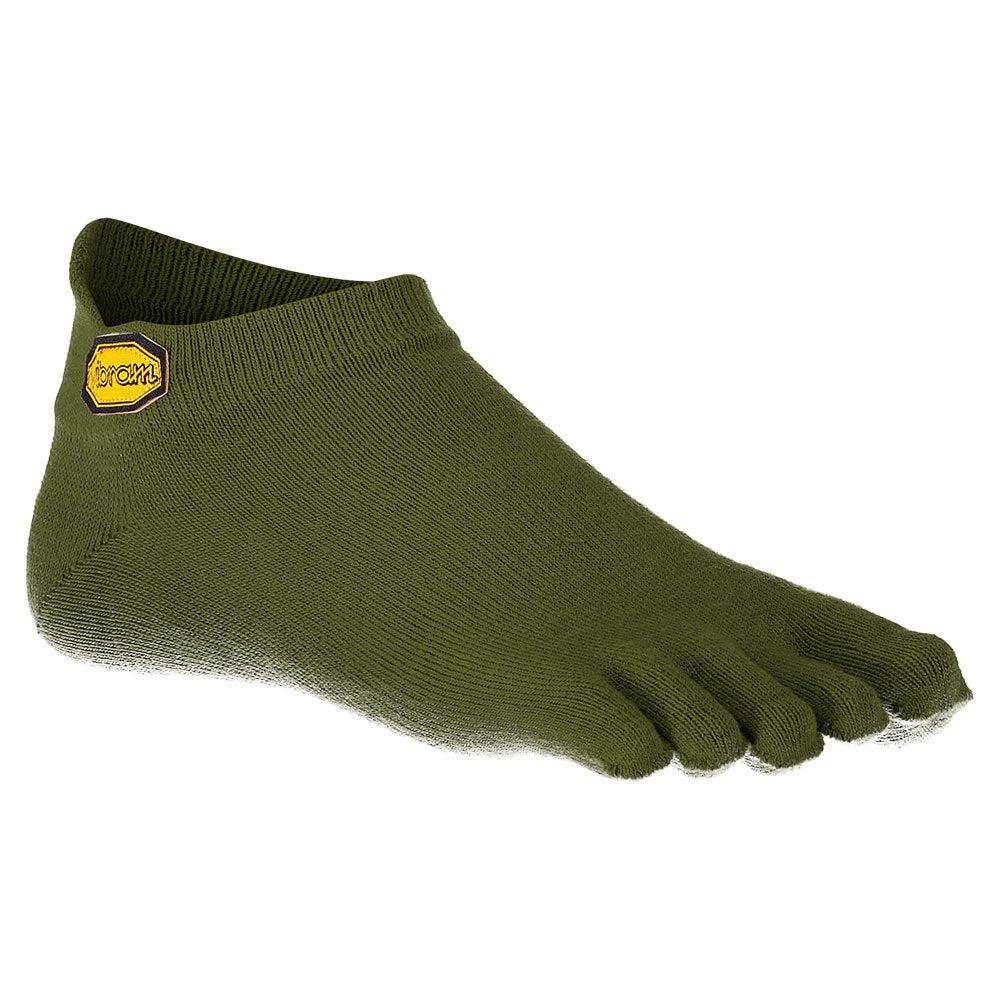 Vibram Full Cover Socks - No Show Military Green-Vibram Socks-Pro Sports