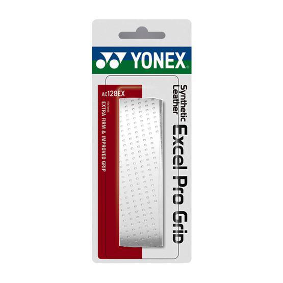 Yonex AC128EX Synthetic Leather Excel Pro Grip - White-Badminton Accessories-Pro Sports